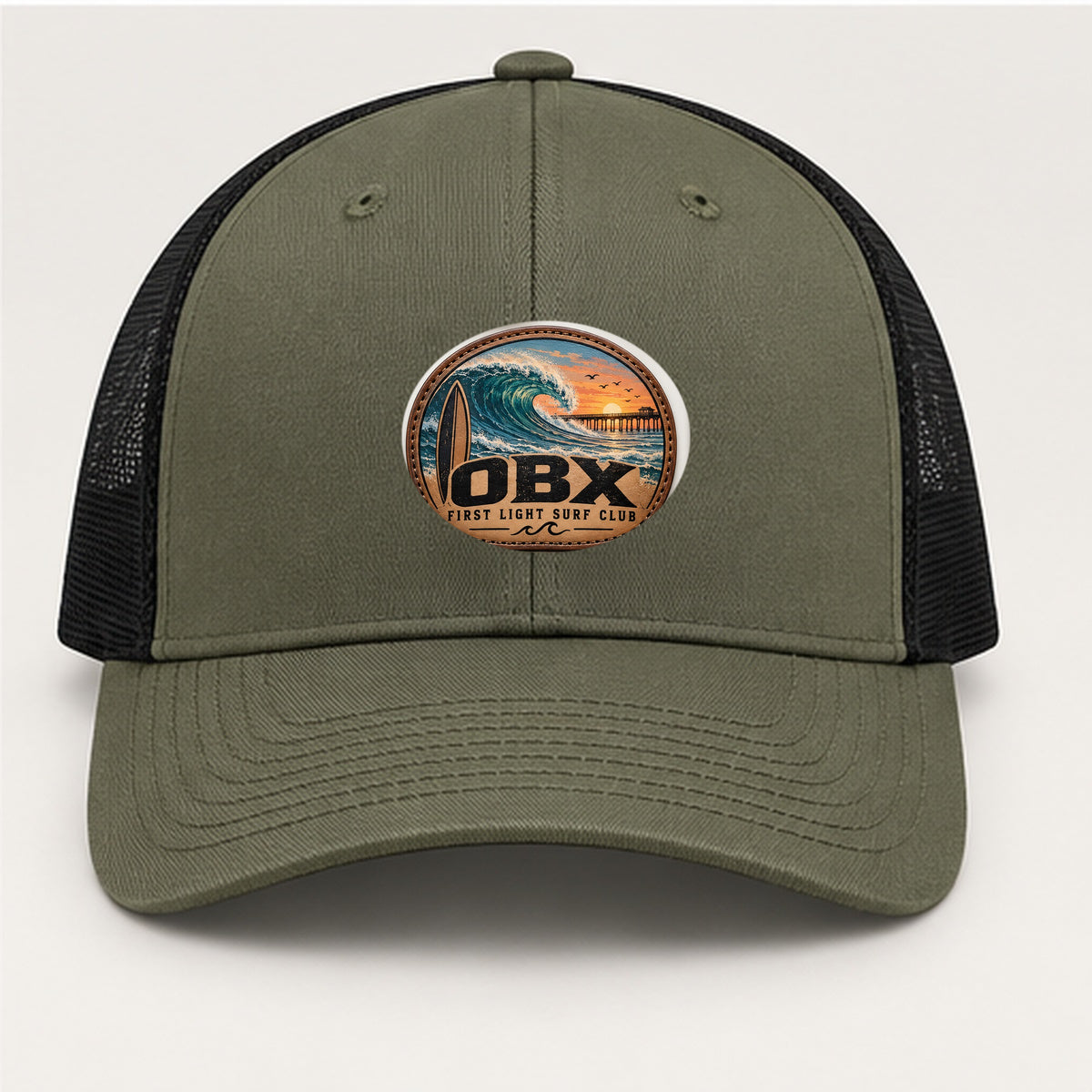 OBX Large Patch #9 on Loden / Black hat